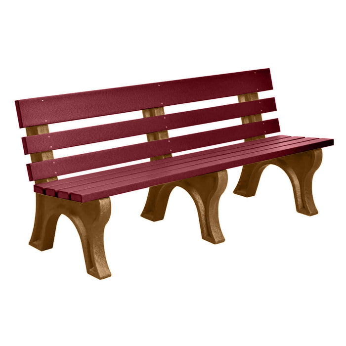 Wildridge Wildridge Cherrywood Heritage Outdoor Park Bench Cherrywood on Cedar Outdoor Bench LCC-125-WBLCWC