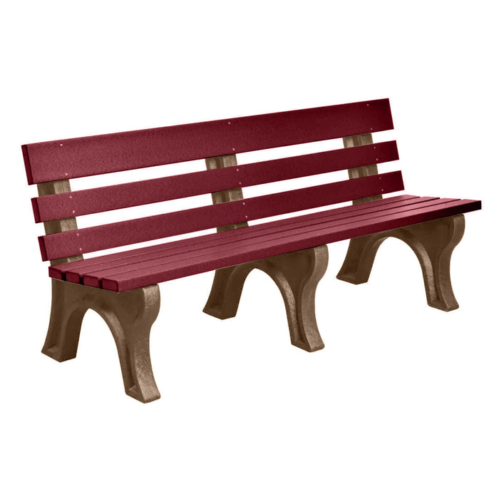 Wildridge Wildridge Cherrywood Heritage Outdoor Park Bench Cherrywood on Chestnut Brown Outdoor Bench LCC-125-WBLCWCB