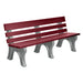 Wildridge Wildridge Cherrywood Heritage Outdoor Park Bench Cherrywood on Gray Outdoor Bench LCC-125-WBLCWGR