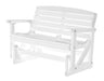 Wildridge Wildridge Classic 4 ft. Recycled Plastic Classic Glider White Outdoor Glider LCC-209-WH