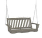 Wildridge Wildridge Classic 4 ft. Recycled Plastic Mission Porch Swing Light Gray Poly Porch Swing LCC-205-LG