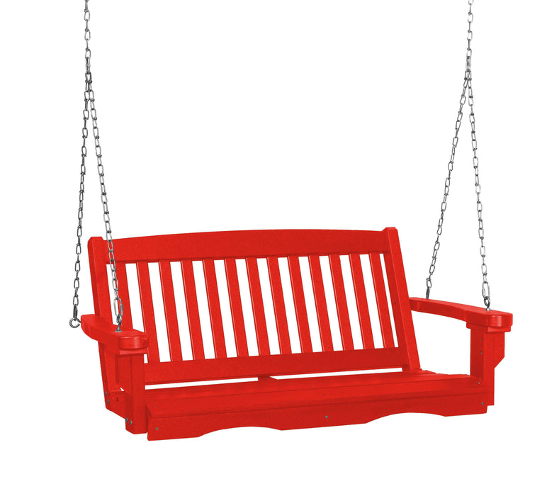Wildridge Wildridge Classic 4 ft. Recycled Plastic Mission Porch Swing Poly Porch Swing