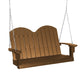 Wildridge Wildridge Classic 4 ft. Recycled Plastic Savannah Porch Swing Tudor Brown Poly Porch Swing LCC-203-TB