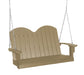 Wildridge Wildridge Classic 4 ft. Recycled Plastic Savannah Porch Swing Weatherwood Poly Porch Swing LCC-203-WW