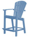 Wildridge Wildridge Classic Recycled Plastic 26" High Dining Chair Powder Blue Chair LCC-251-POB