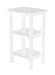 Wildridge Wildridge Classic Recycled Plastic 3 Shelf Side Table White Side Table LCC-221-WH
