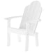 Wildridge Wildridge Classic Recycled Plastic Dining/Deck Chair White Adirondack Deck Chair LCC-252-WH