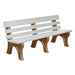 Wildridge Wildridge Dove Gray Heritage Outdoor Park Bench Dove Gray on Cedar Outdoor Bench LCC-125-WBLDGC