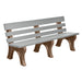Wildridge Wildridge Gray Heritage Outdoor Park Bench Gray on Chestnut Brown Outdoor Bench LCC-125-WBLGCB