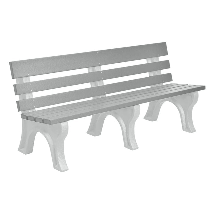 Wildridge Wildridge Gray Heritage Outdoor Park Bench Gray on Dove Gray Outdoor Bench LCC-125-WBLGGR
