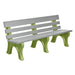 Wildridge Wildridge Gray Heritage Outdoor Park Bench Gray on Lime Green Outdoor Bench LCC-125-WBLGLG