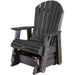 Wildridge Wildridge Heritage 2 ft. Recycled Plastic Single Glider Chair Black Outdoor Glider LCC-106-B