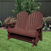 Wildridge Wildridge Heritage 4 ft. Recycled Plastic 2 Seat Glider Chair Outdoor Glider