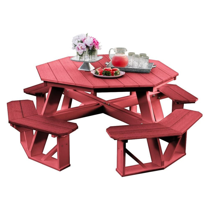 Wildridge Wildridge Heritage Octagon Picnic Table Cherry Wood Outdoor Table LCC-164-CHW