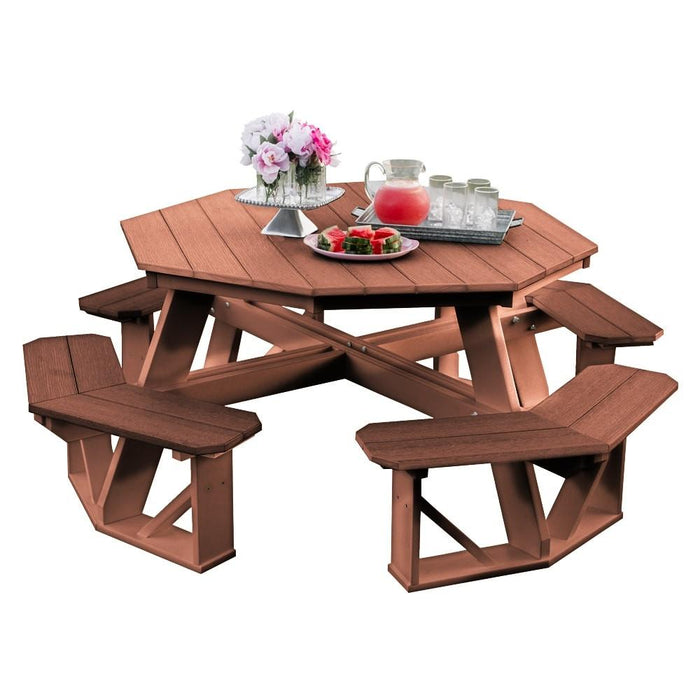 Wildridge Wildridge Heritage Octagon Picnic Table Tudor brown Outdoor Table LCC-164-TUB