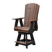 Wildridge Wildridge Heritage Outdoor Balcony Swivel Chair Antique Mahogany on White Chair LCC-156-AMW