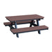 Wildridge Wildridge Heritage Outdoor Child's Picnic Table W/ Attached Bench Weatherwood on Tudor Brown Picnic Table LCC-167-WWB