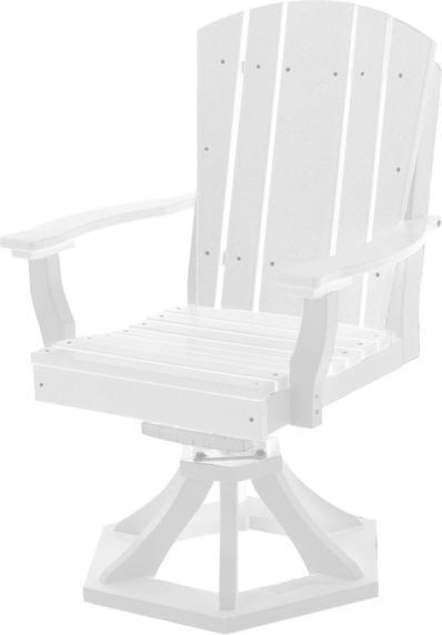 Wildridge Wildridge Heritage Outdoor Swivel Rocker Dining Chair White Dining Chair LCC-155-WH