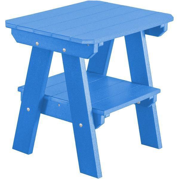 Wildridge Wildridge Heritage Recycled Plastic 2 Tier End Table Blue End Table LCC-120-BL