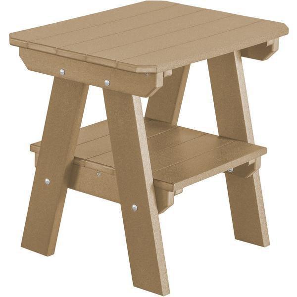 Wildridge Wildridge Heritage Recycled Plastic 2 Tier End Table Weatherwood End Table LCC-120-WW