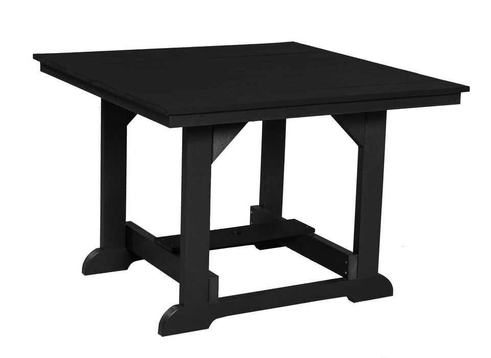 Wildridge Wildridge Heritage Recycled Plastic 44Inch x 44Inch Table Black Tables LCC-187-B