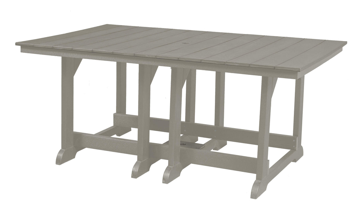 Wildridge Wildridge Heritage Recycled Plastic 44Inch x 72Inch Table Light Gray Tables LCC-189-LG