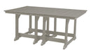 Wildridge Wildridge Heritage Recycled Plastic 44Inch x 72Inch Table Light Gray Tables LCC-189-LG