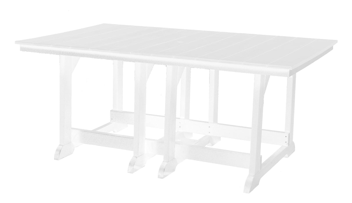Wildridge Wildridge Heritage Recycled Plastic 44Inch x 72Inch Table White Tables LCC-189-WH