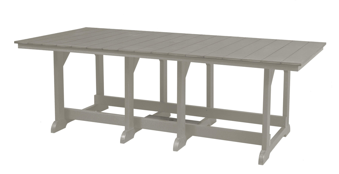 Wildridge Wildridge Heritage Recycled Plastic 44Inch x 94Inch Table Light Gray Tables LCC-191-LG