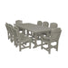 Wildridge Wildridge Heritage Recycled Plastic 9 Piece Dining Set Light Gray Dining Sets LCC-190-LG