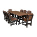 Wildridge Wildridge Heritage Recycled Plastic 9 Piece Dining Set Tudor Brown on Black Dining Sets LCC-190-TBOB
