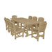 Wildridge Wildridge Heritage Recycled Plastic 9 Piece Dining Set Weatherwood Dining Sets LCC-190-WW
