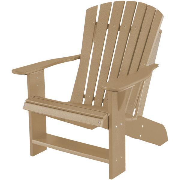 Wildridge Wildridge Heritage Recycled Plastic Adirondack Chair Weatherwood Adirondack Chair LCC-114-WW