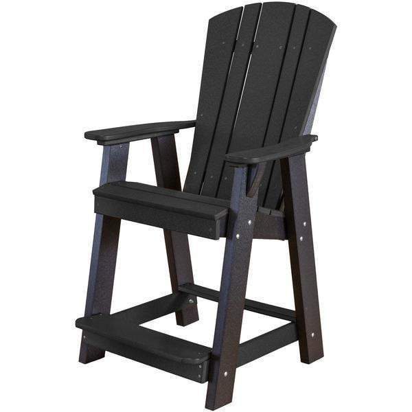 Wildridge Wildridge Heritage Recycled Plastic Balcony Chair Black Chair LCC-150-BW