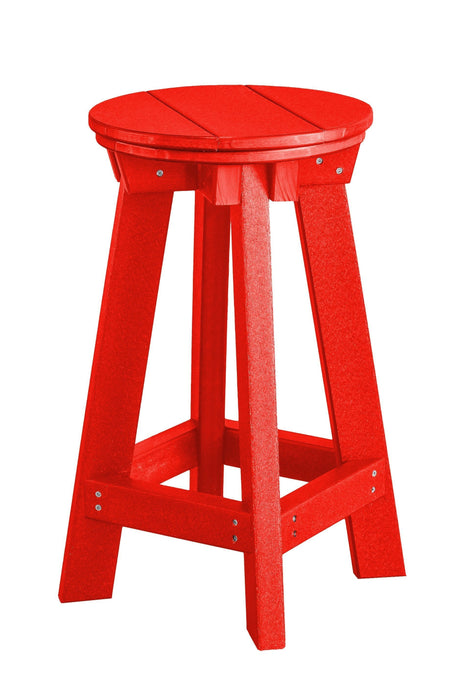 Wildridge Wildridge Heritage Recycled Plastic Bar Stool Bright Red Stool LCC-182-BR