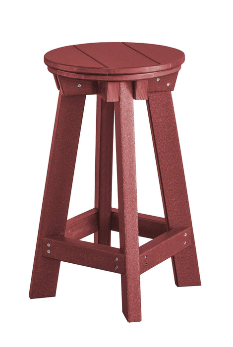 Wildridge Wildridge Heritage Recycled Plastic Bar Stool Cherry Stool LCC-182-C