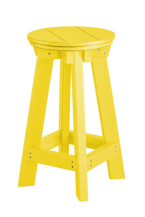 Wildridge Wildridge Heritage Recycled Plastic Bar Stool Lemon Yellow Stool LCC-182-LY