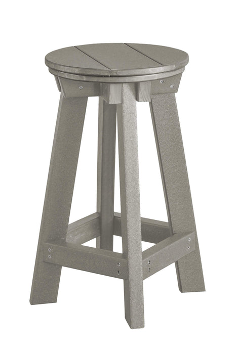 Wildridge Wildridge Heritage Recycled Plastic Bar Stool Light Gray Stool LCC-182-LG