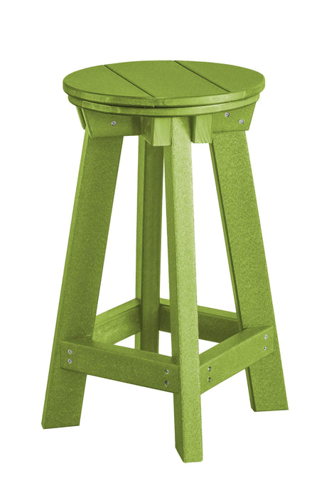 Wildridge Wildridge Heritage Recycled Plastic Bar Stool Lime Green Stool LCC-182-LMG