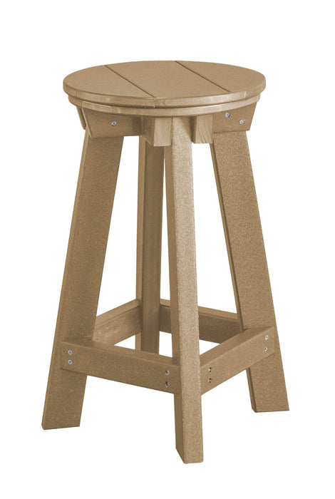 Wildridge Wildridge Heritage Recycled Plastic Bar Stool Weatherwood Stool LCC-182-WW