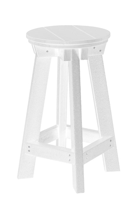 Wildridge Wildridge Heritage Recycled Plastic Bar Stool White Stool LCC-182-WH