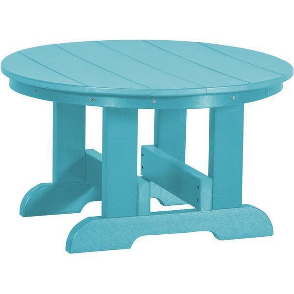 Wildridge Wildridge Heritage Recycled Plastic Conversation Table Aruba Blue Conversa?tion Table LCC-121-AB