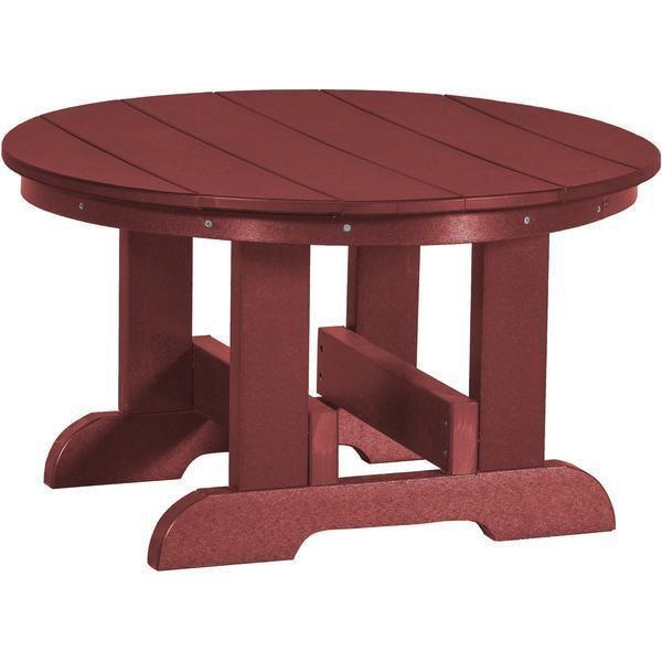 Wildridge Wildridge Heritage Recycled Plastic Conversation Table Cherry Conversa?tion Table LCC-121-C