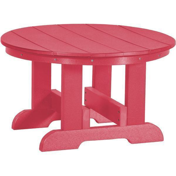 Wildridge Wildridge Heritage Recycled Plastic Conversation Table Dark Pink Conversa?tion Table LCC-121-DP