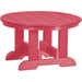 Wildridge Wildridge Heritage Recycled Plastic Conversation Table Dark Pink Conversa?tion Table LCC-121-DP