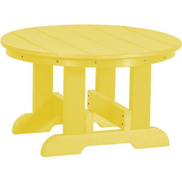 Wildridge Wildridge Heritage Recycled Plastic Conversation Table Lemon Yellow Conversa?tion Table LCC-121-LY