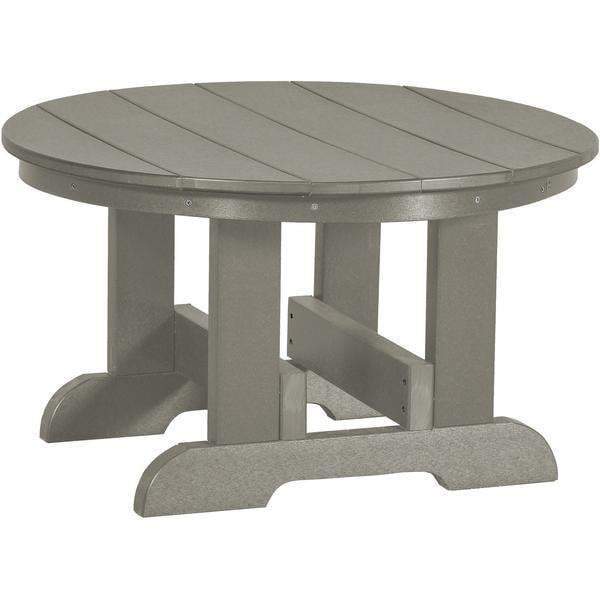 Wildridge Wildridge Heritage Recycled Plastic Conversation Table Light Gray Conversa?tion Table LCC-121-LG