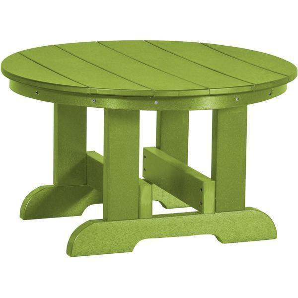 Wildridge Conversa??tion Table Lime Green Wildridge Heritage Recycled Plastic Conversation Table LCC-121-LMG