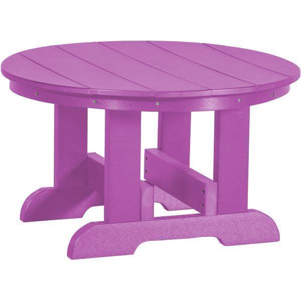 Wildridge Wildridge Heritage Recycled Plastic Conversation Table Purple Conversa?tion Table LCC-121-PU