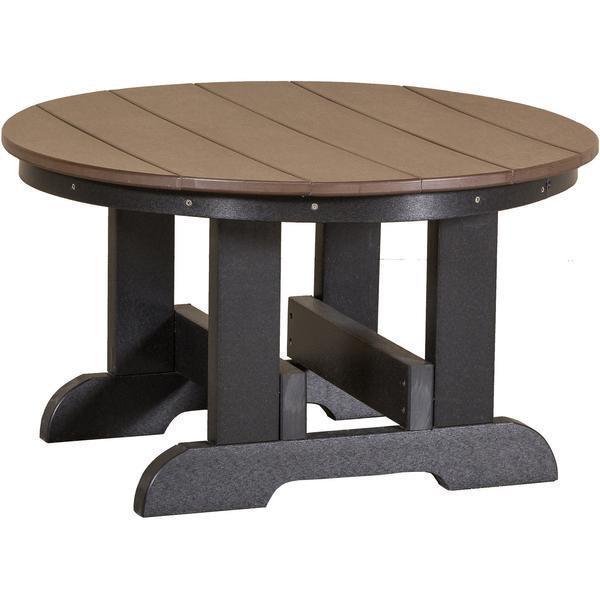 Wildridge Wildridge Heritage Recycled Plastic Conversation Table Tudor Brown on Black Conversa?tion Table LCC-121-TBOB
